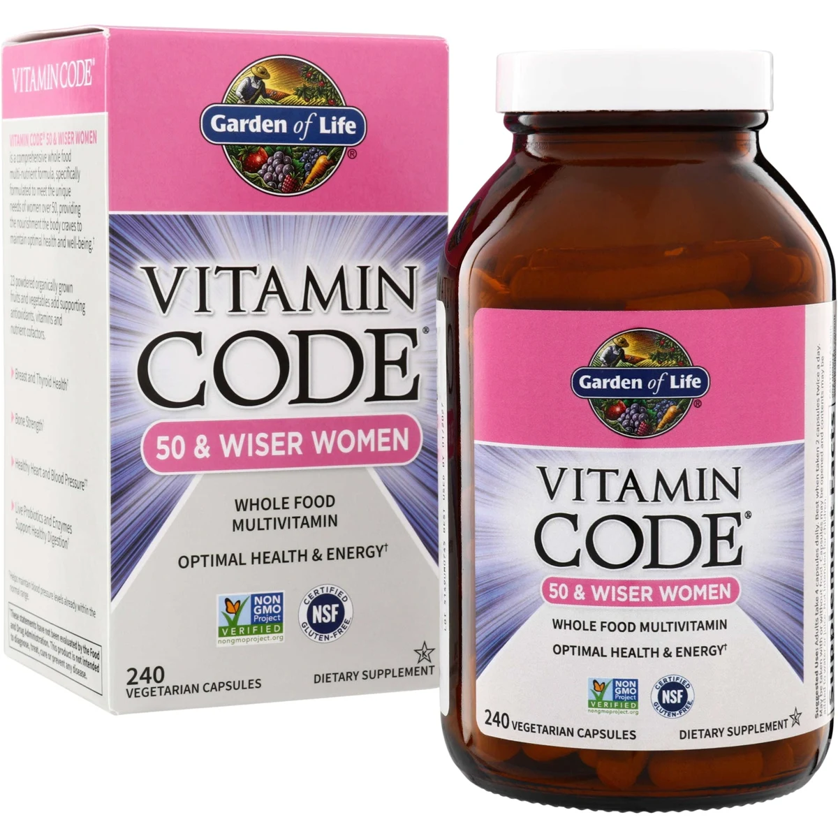 Garden of Life Vitamin Code 50 & Wiser Women