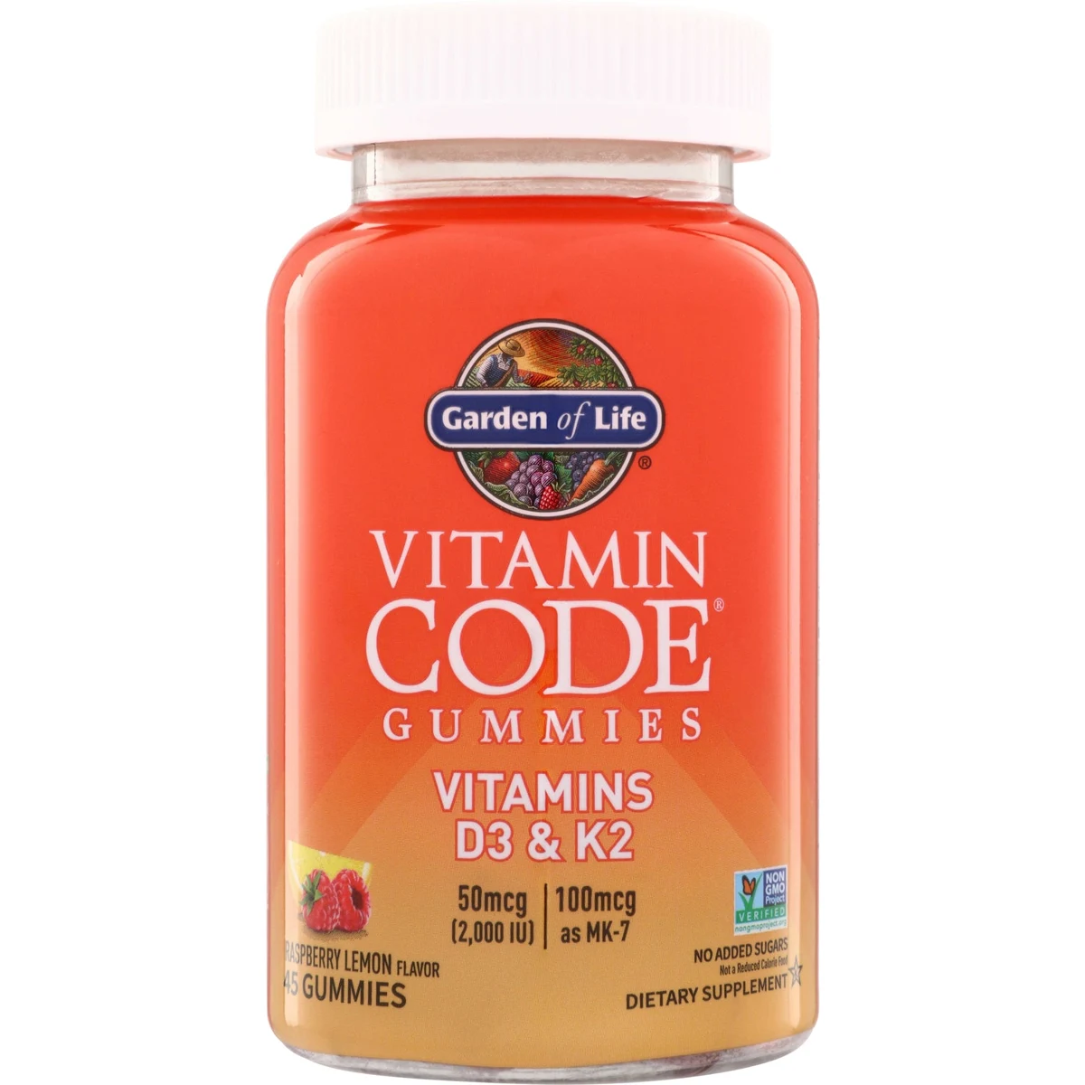 Garden of Life Vitamin Code Gummies Vitamins D3 & K2 - RaspberryLemon
