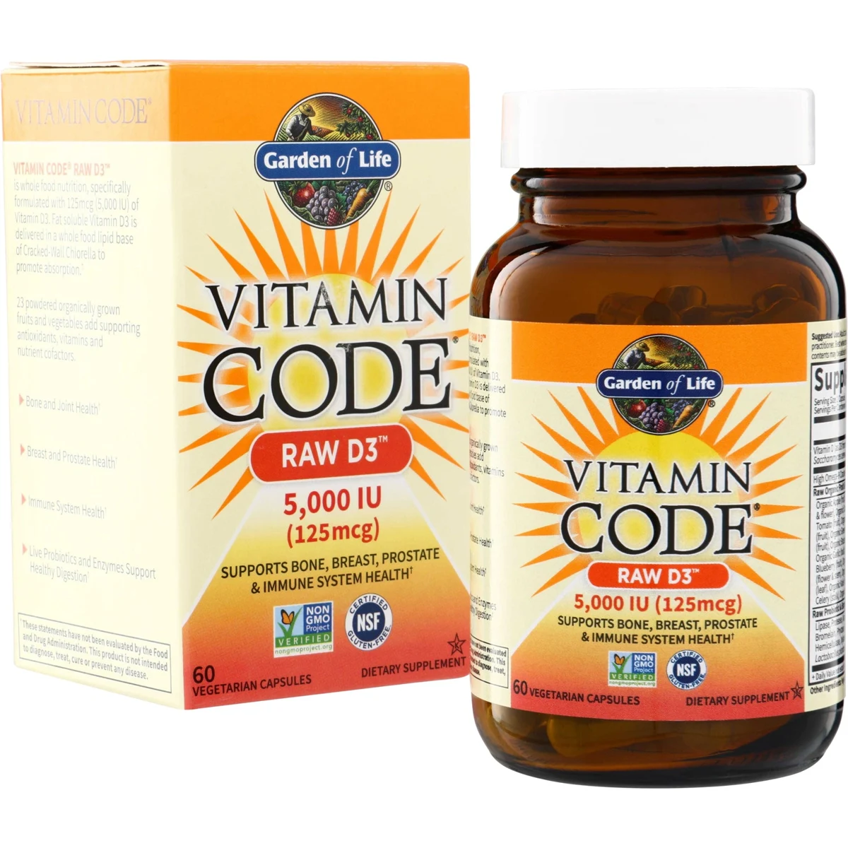 Garden of Life Vitamin Code RAW D3