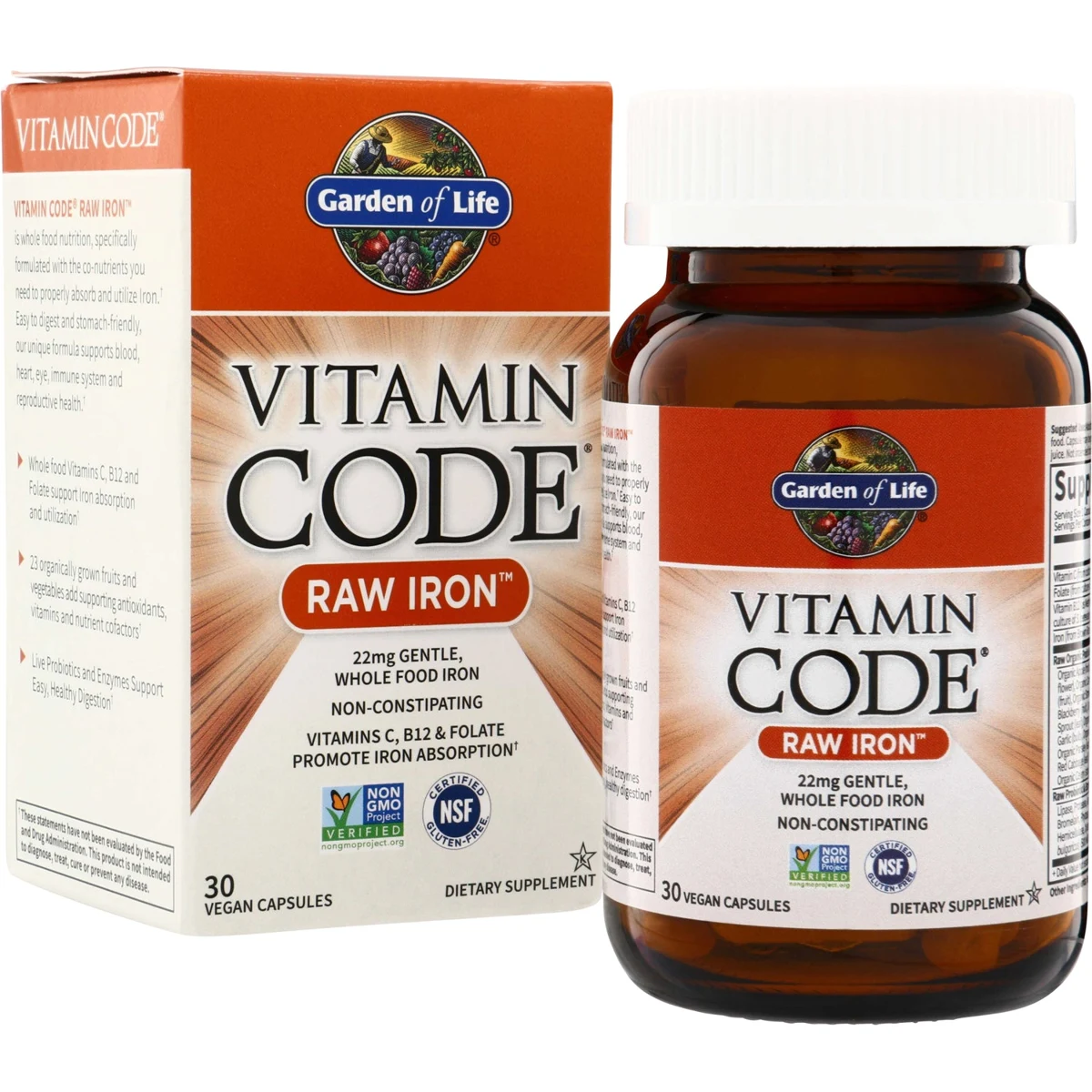Garden of Life Vitamin Code Raw Iron