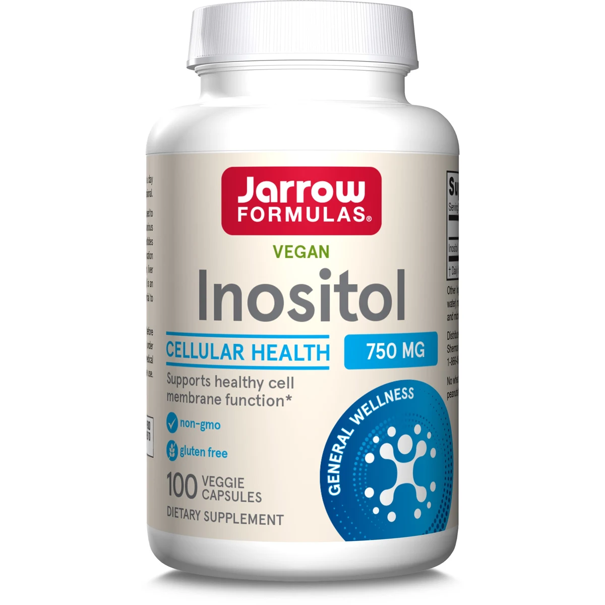 Jarrow Formulas Inositol - 750mg Veggie Capsules