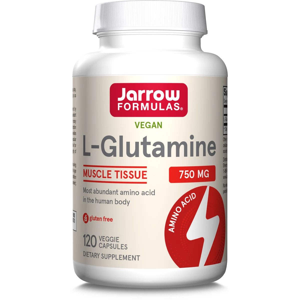 Jarrow Formulas L-Glutamine - 750mg Veggie Capsules