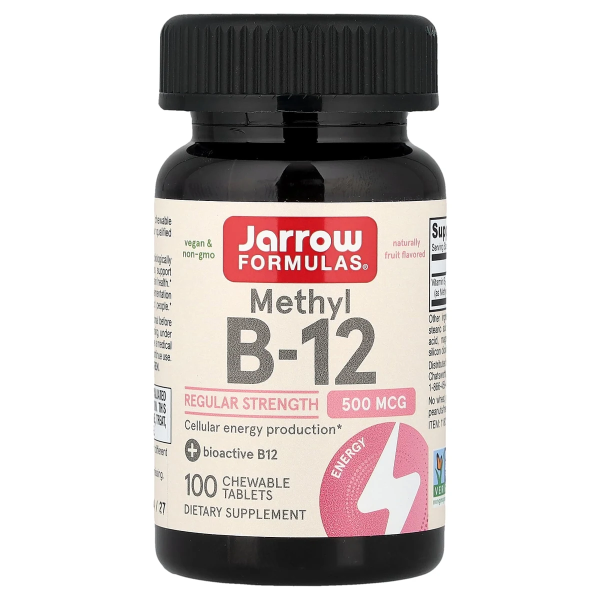 Jarrow Formulas Methyl B-12, Fruit, 500 mcg