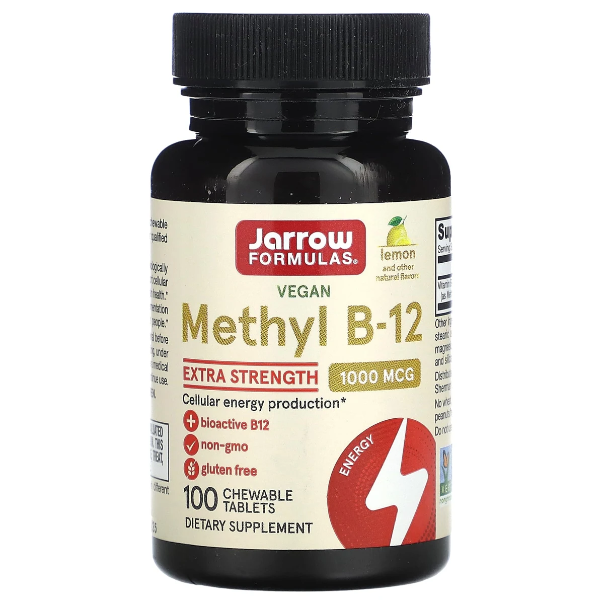 Jarrow Formulas Methyl B-12, Lemon, 1,000 mcg