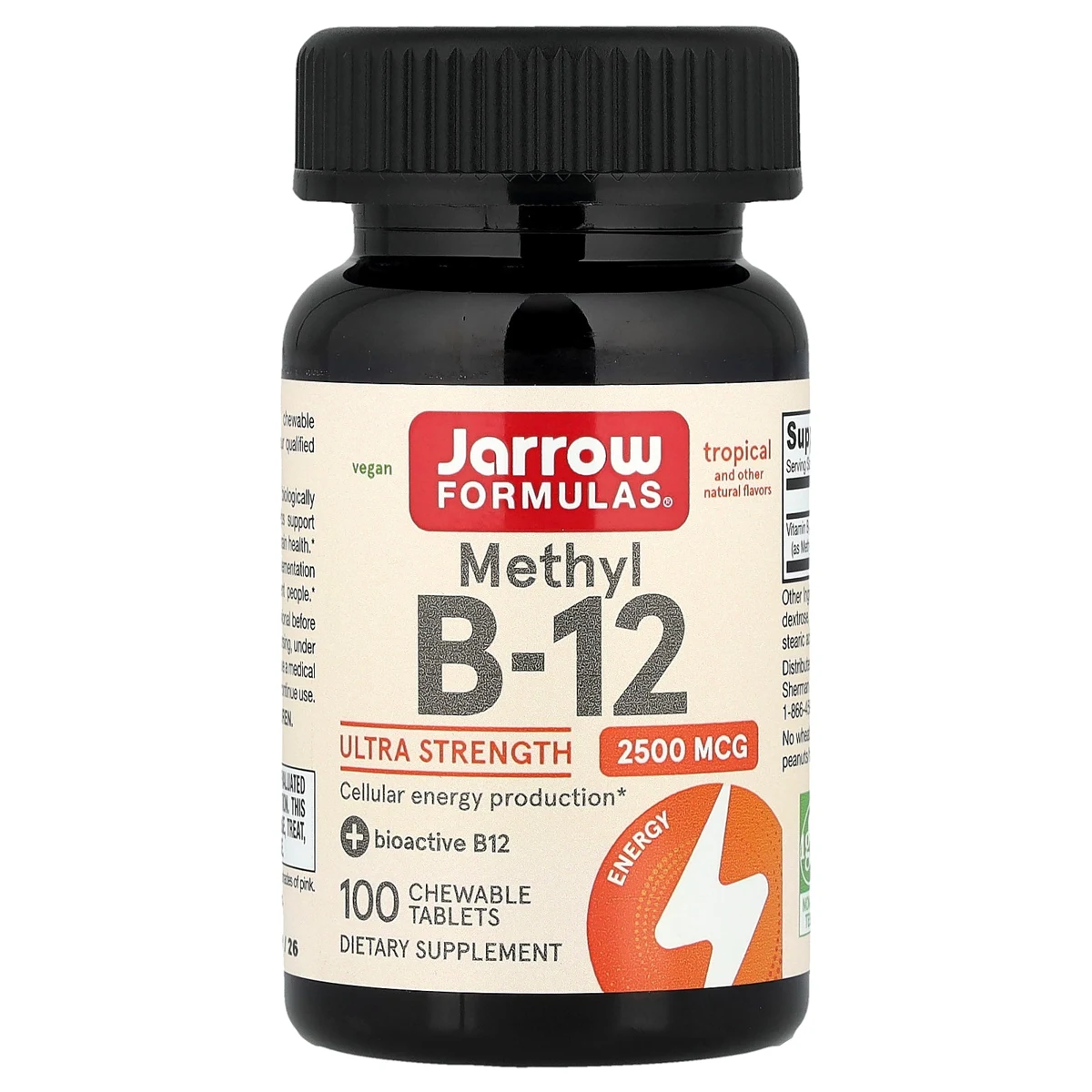 Jarrow Formulas Methyl B-12, Tropical, 2,500 mcg
