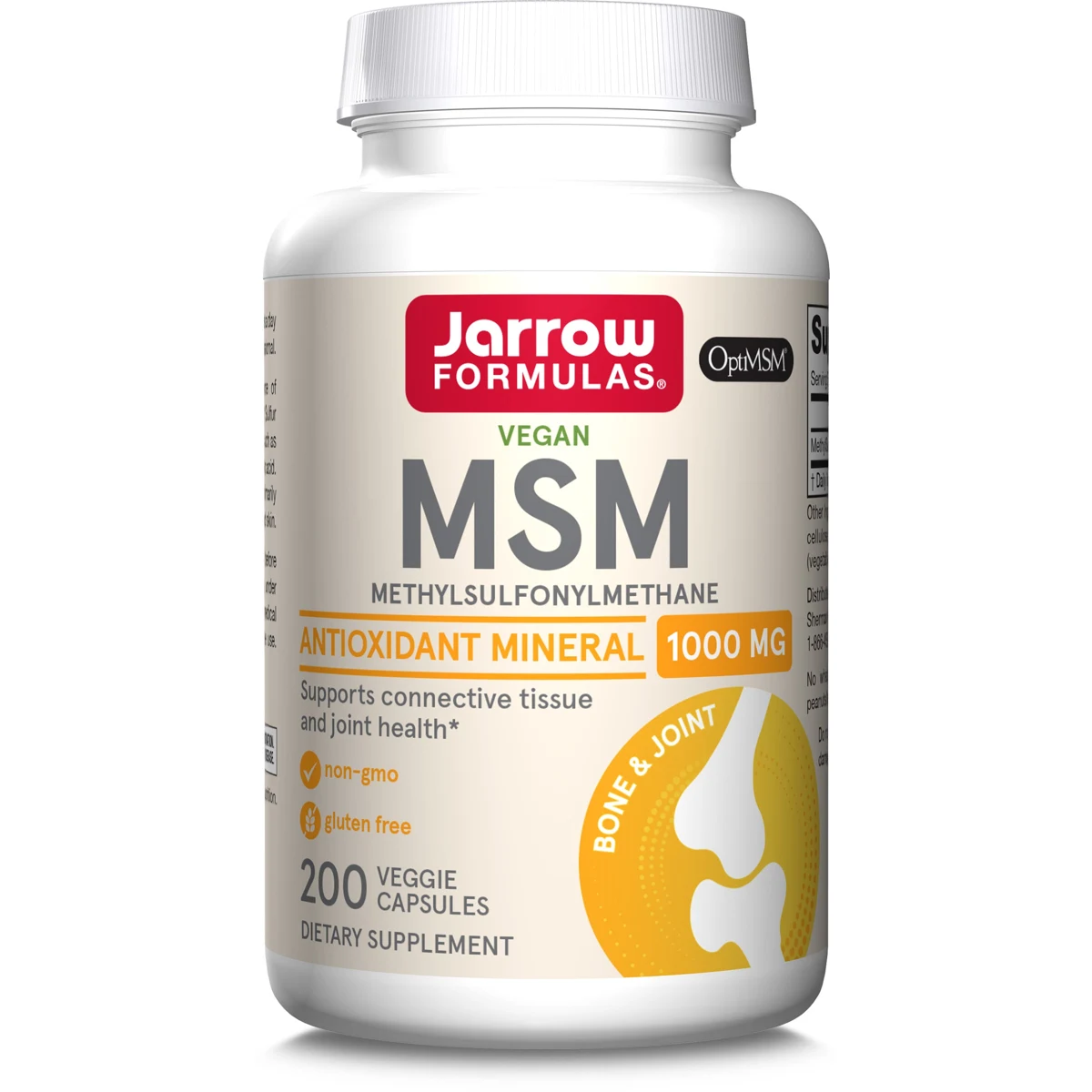 Jarrow Formulas MSM - 1000mg Veggie Capsules