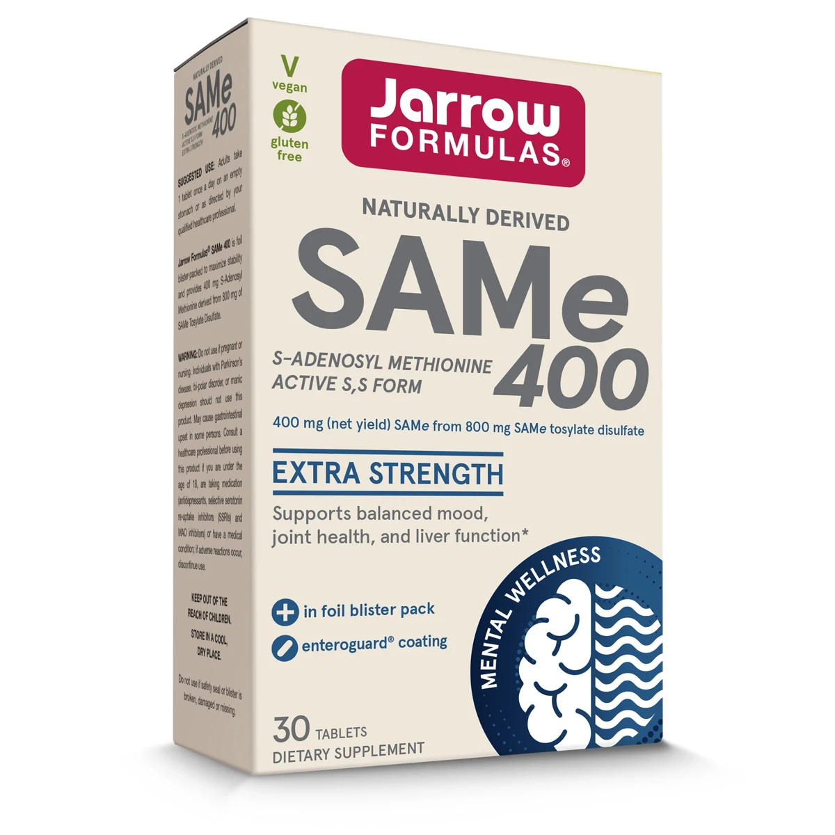 Jarrow Formulas SAMe - 400mg