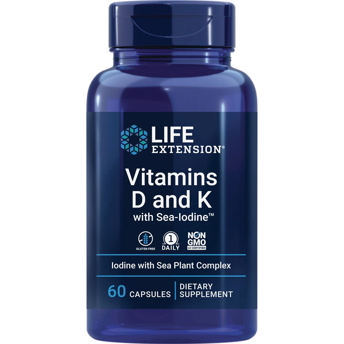 Life Extension Vitamins D and K with Sea-Iodine
