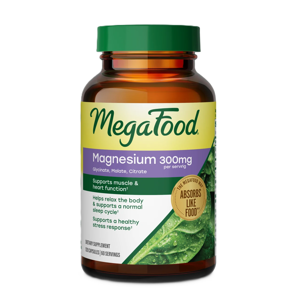 MegaFood Magnesium 300 mg Capsules