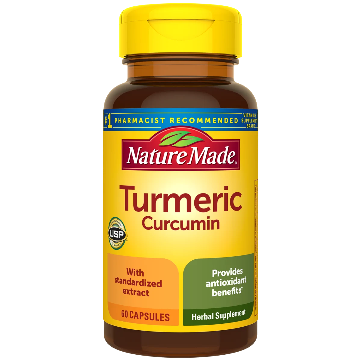 Nature Made 500 mg Turmeric Curcumin Capsules