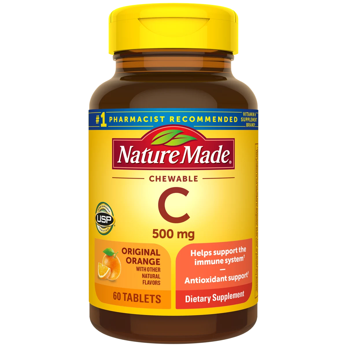 Nature Made Chewable Vitamin C 500 mg Tablets