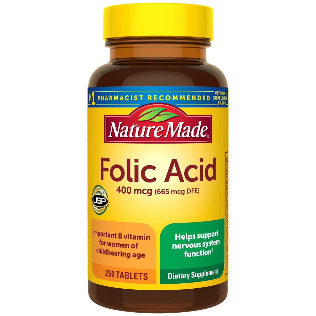 Nature Made Folic Acid 400 mcg Tablets