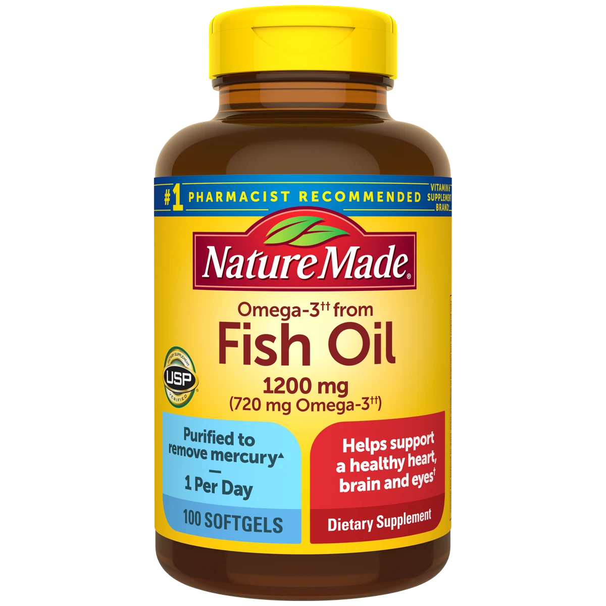 Nature Made Omega-3 From Fish Oil 1200 mg Softgels