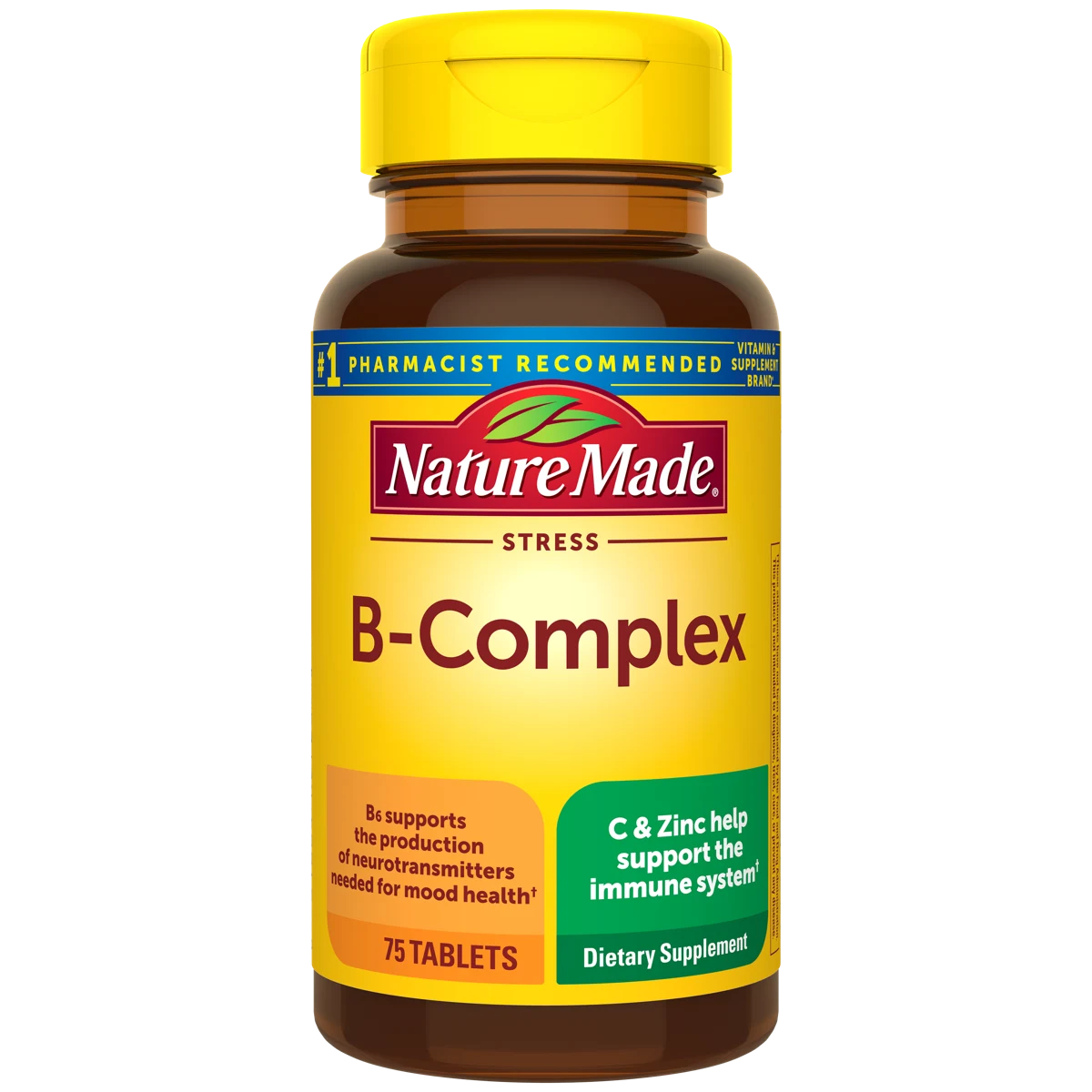Nature Made Stress B-Complex with Vitamin C and Zinc Tablets