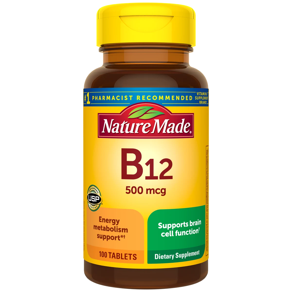 Nature Made Vitamin B12 500 mcg Tablets