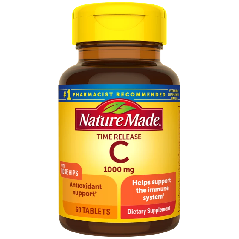 Nature Made Vitamin C 1000 mg Time Release with Rose Hips Tablets