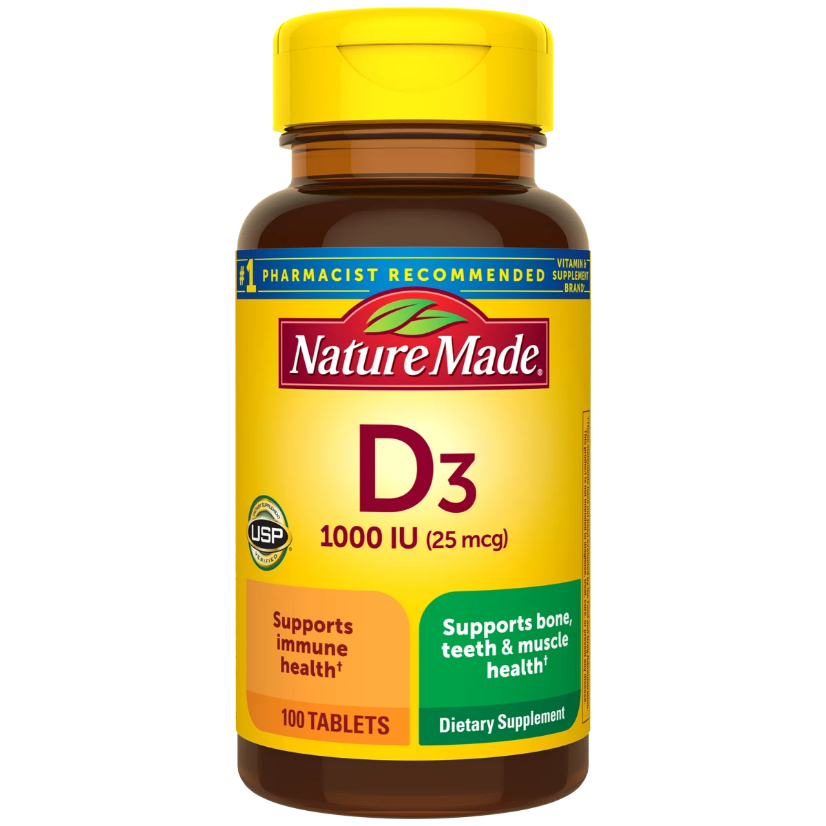 Nature Made Vitamin D3 1000 IU (25 mcg) Tablets