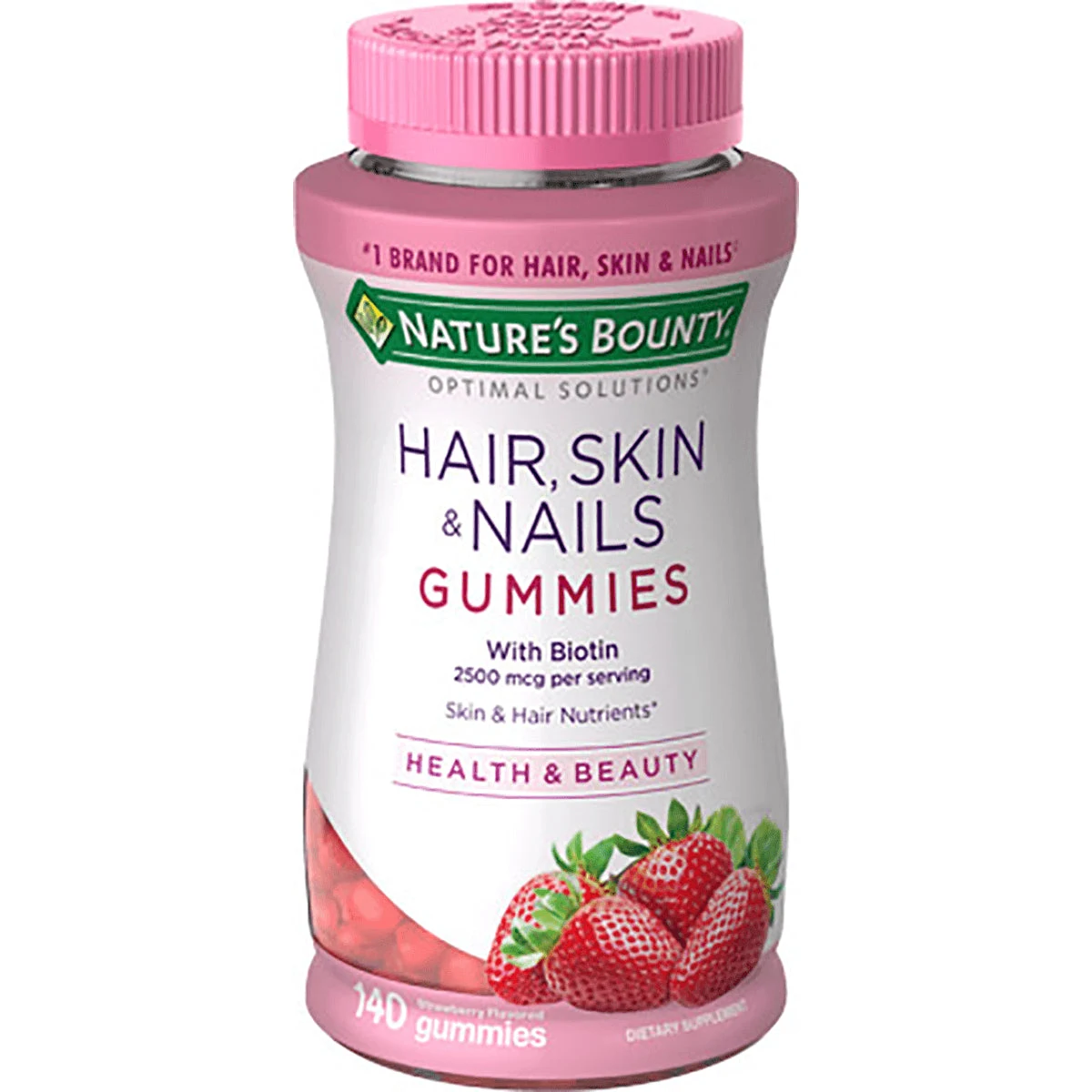 Nature's Bounty Hair, Skin & Nails Gummies - Strawberry