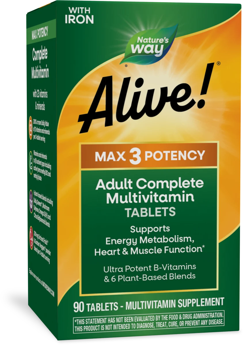 Nature's Way Alive! Max3 Potency Adult Complete Multivitamin