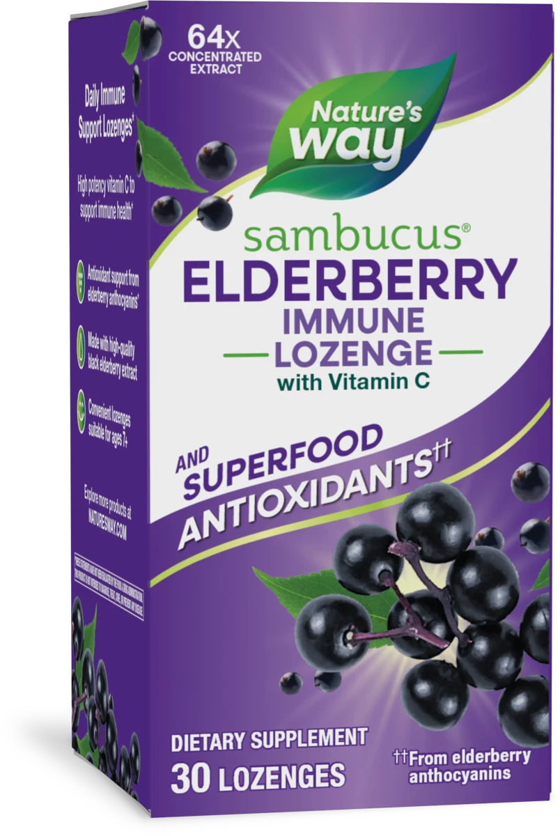 Nature's Way Sambucus Elderberry Immune Lozenge