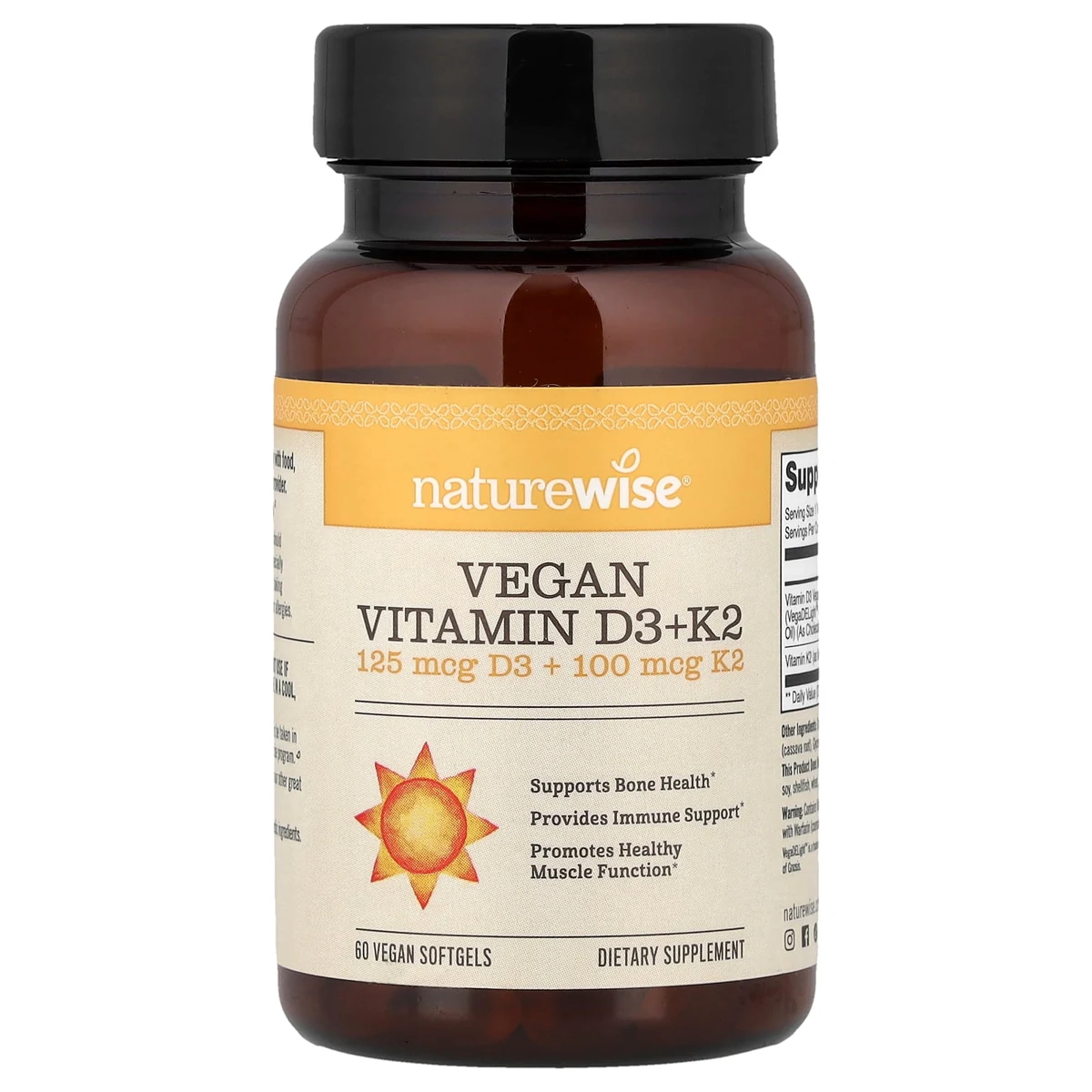 NatureWise Vegan Vitamin D3 + K2