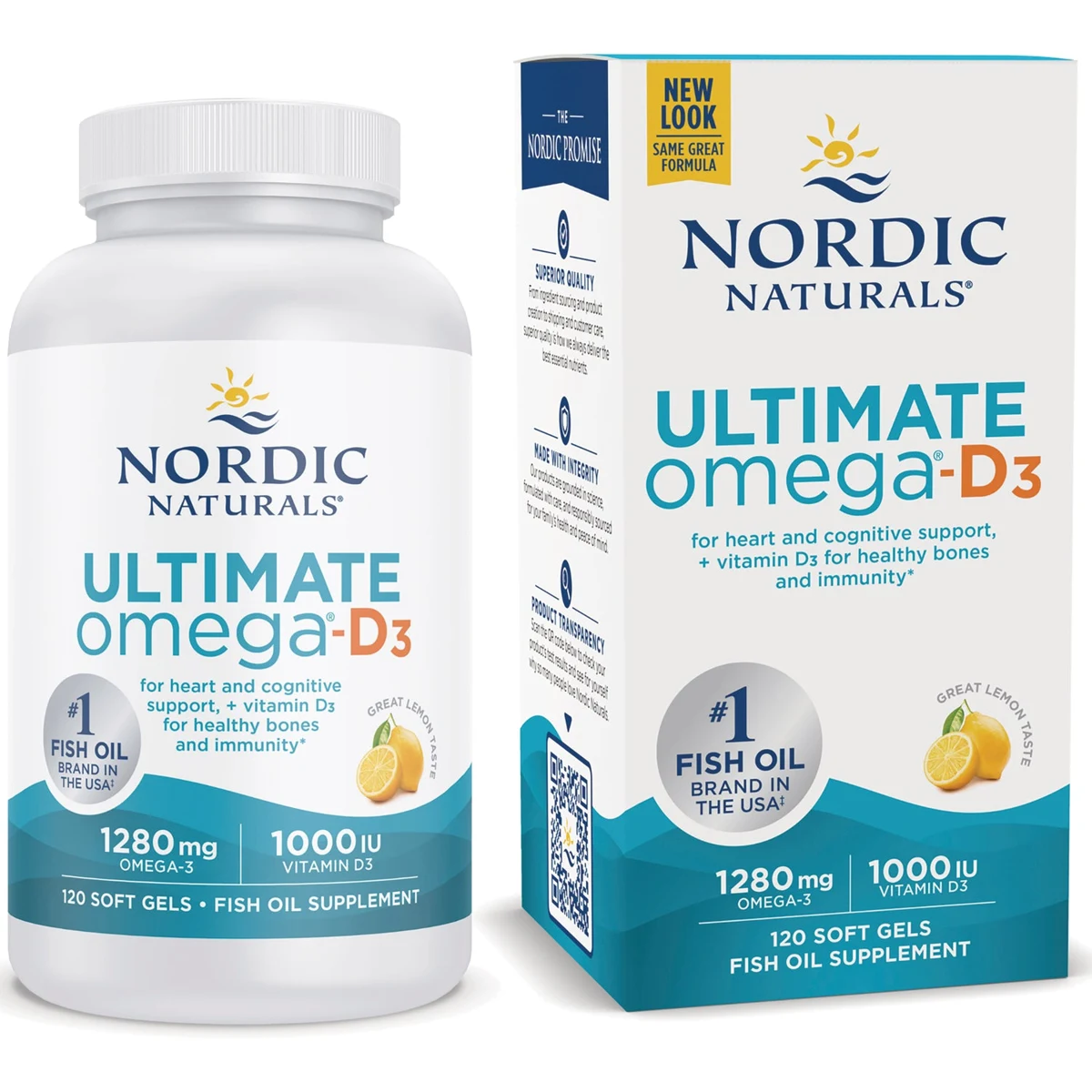 Nordic Naturals Ultimate Omega-D3 - Lemon