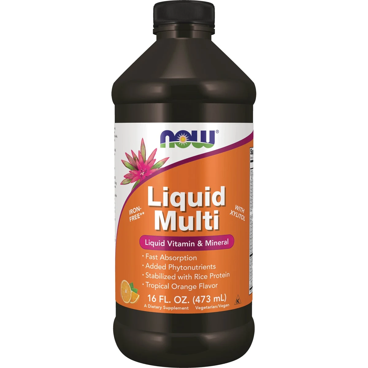 NOW Foods Liquid Multi - Tropical Orange