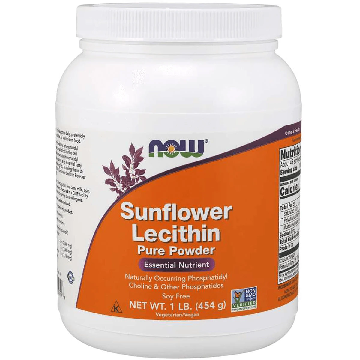 NOW Foods Sunflower Lecithin Pure Powder