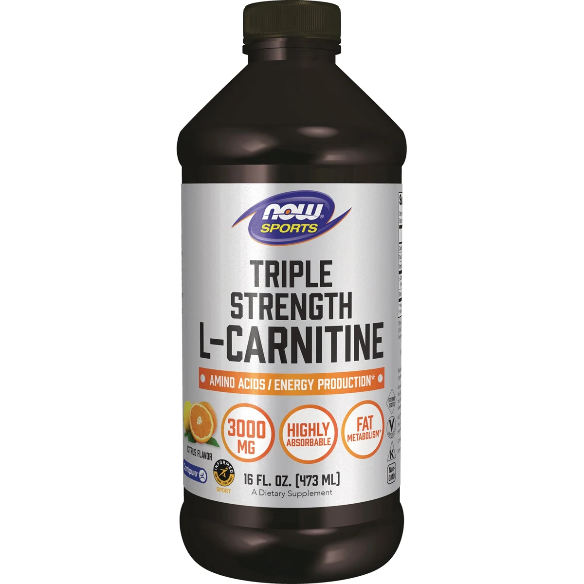 NOW Foods Triple Strength L-Carnitine - Citrus
