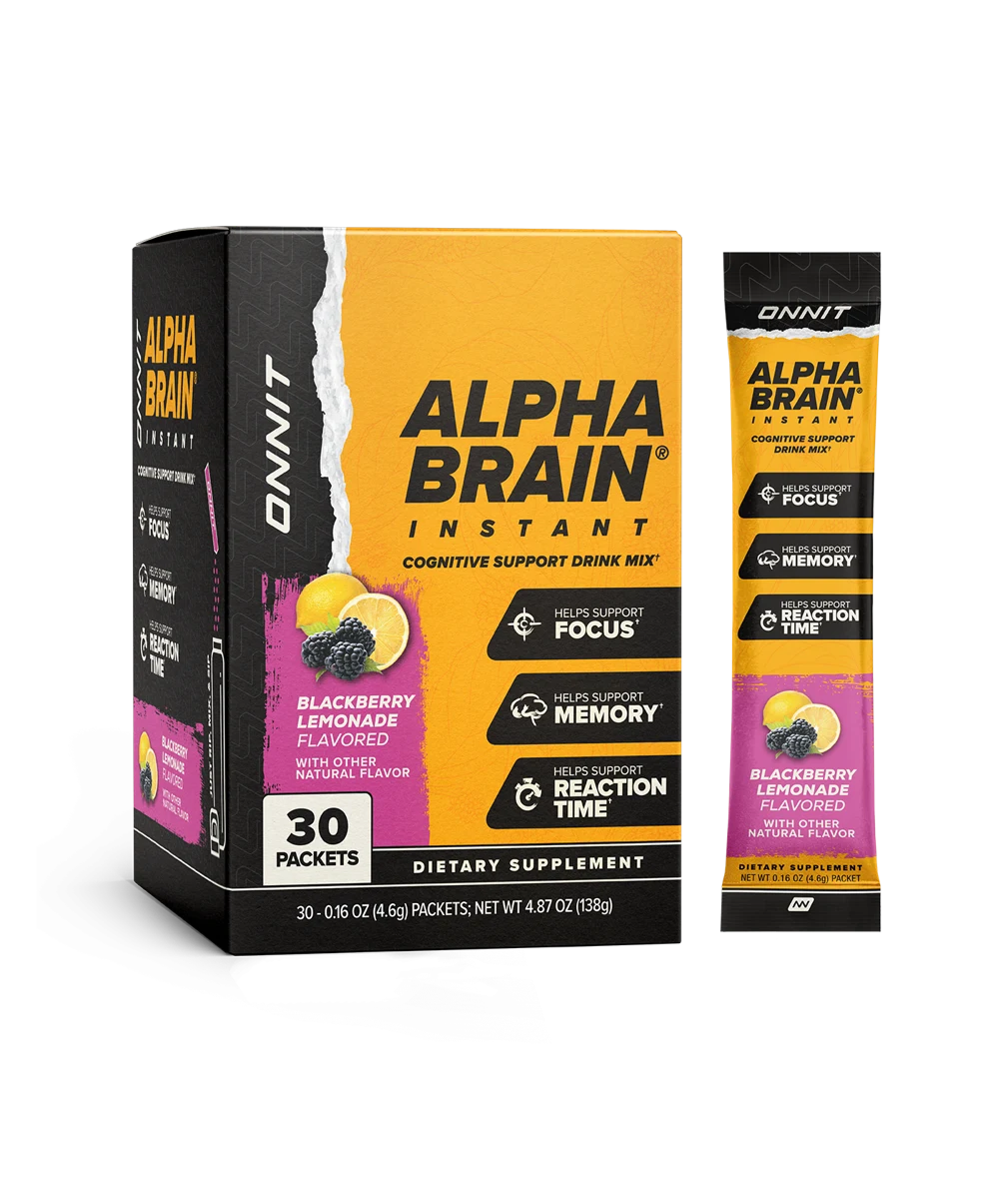 Onnit Alpha BRAIN Instant - Blackberry Lemonade (30 ct)