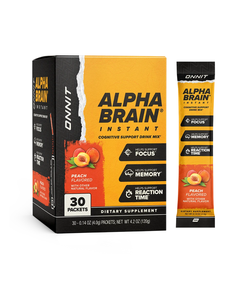 Onnit Alpha BRAIN Instant - Peach (30 ct)