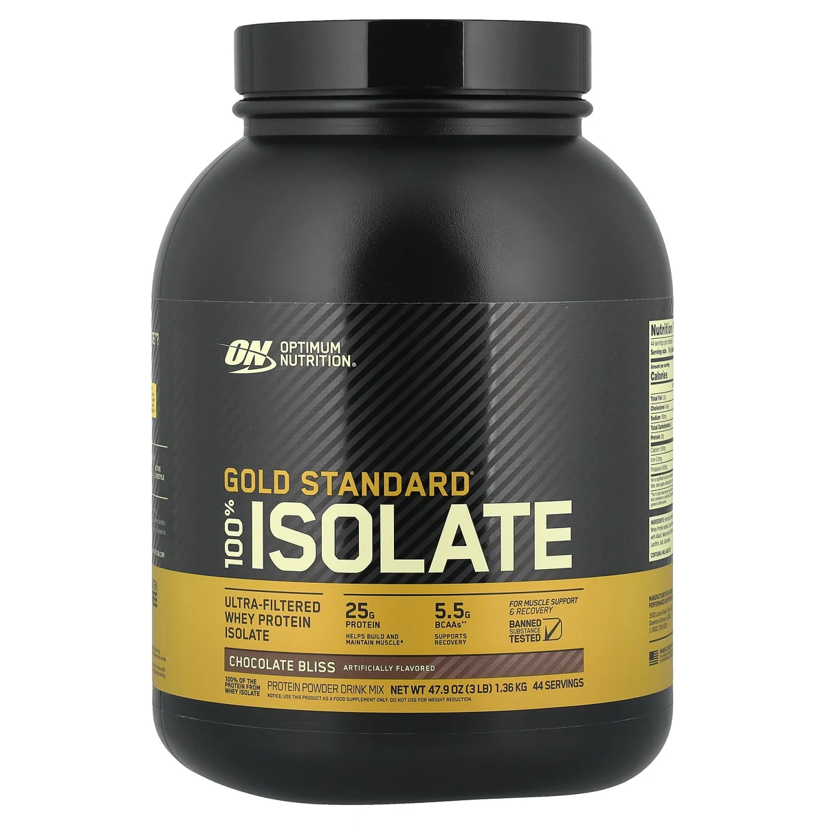 Optimum Nutrition Gold Standard 100% Isolate, Chocolate Bliss