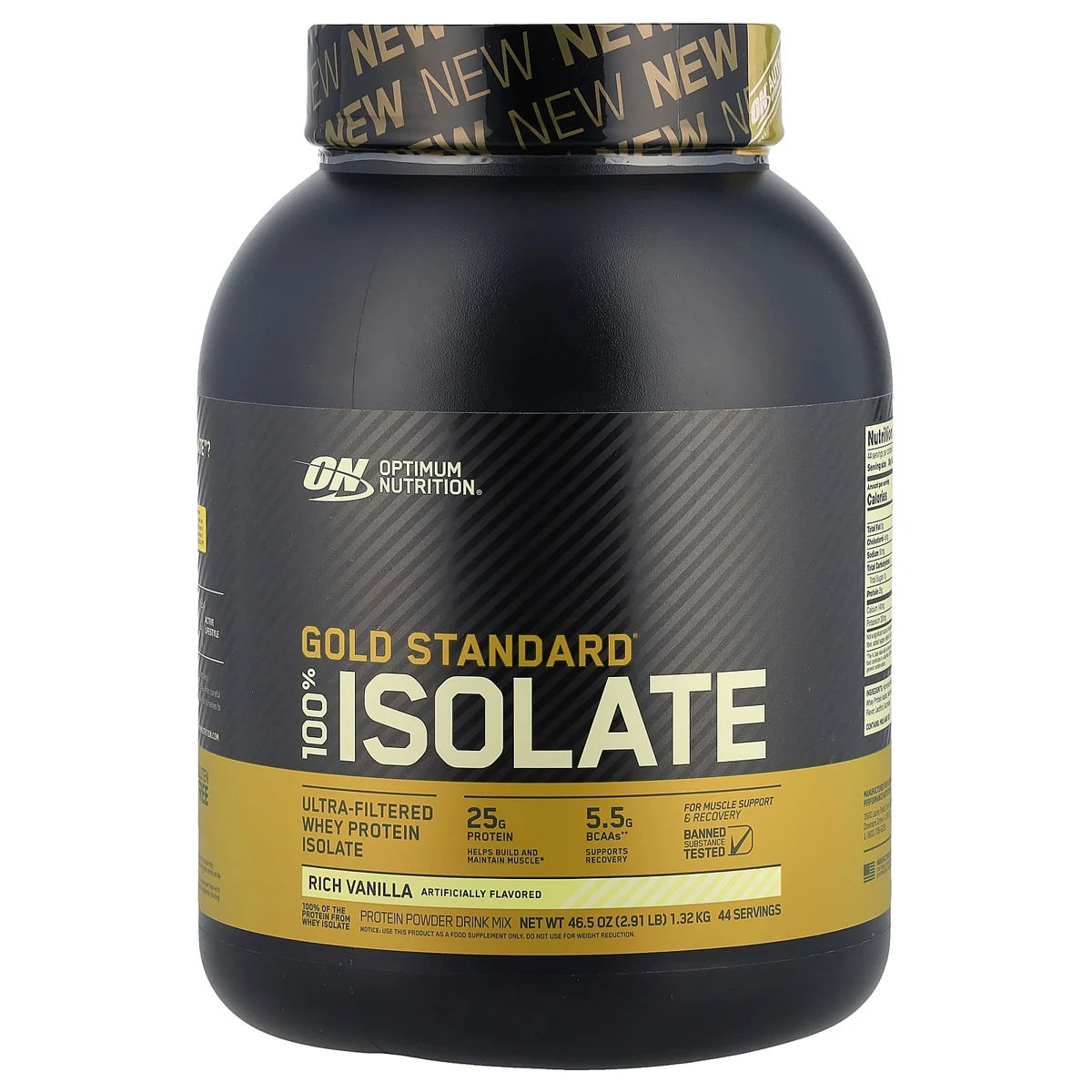 Optimum Nutrition Gold Standard 100% Isolate, Rich Vanilla