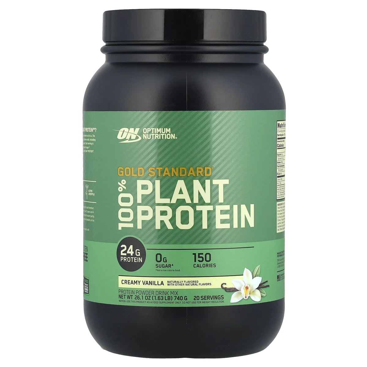Optimum Nutrition Gold Standard 100% Plant Protein, Creamy Vanilla