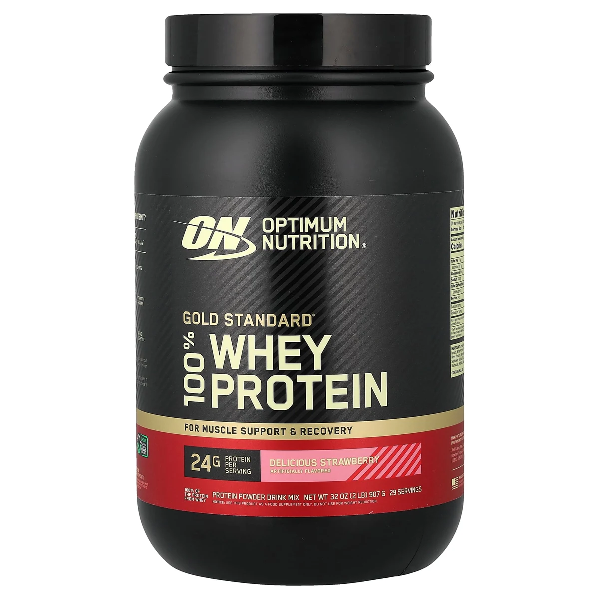 Optimum Nutrition Gold Standard 100% Whey Protein, Delicious Strawberry