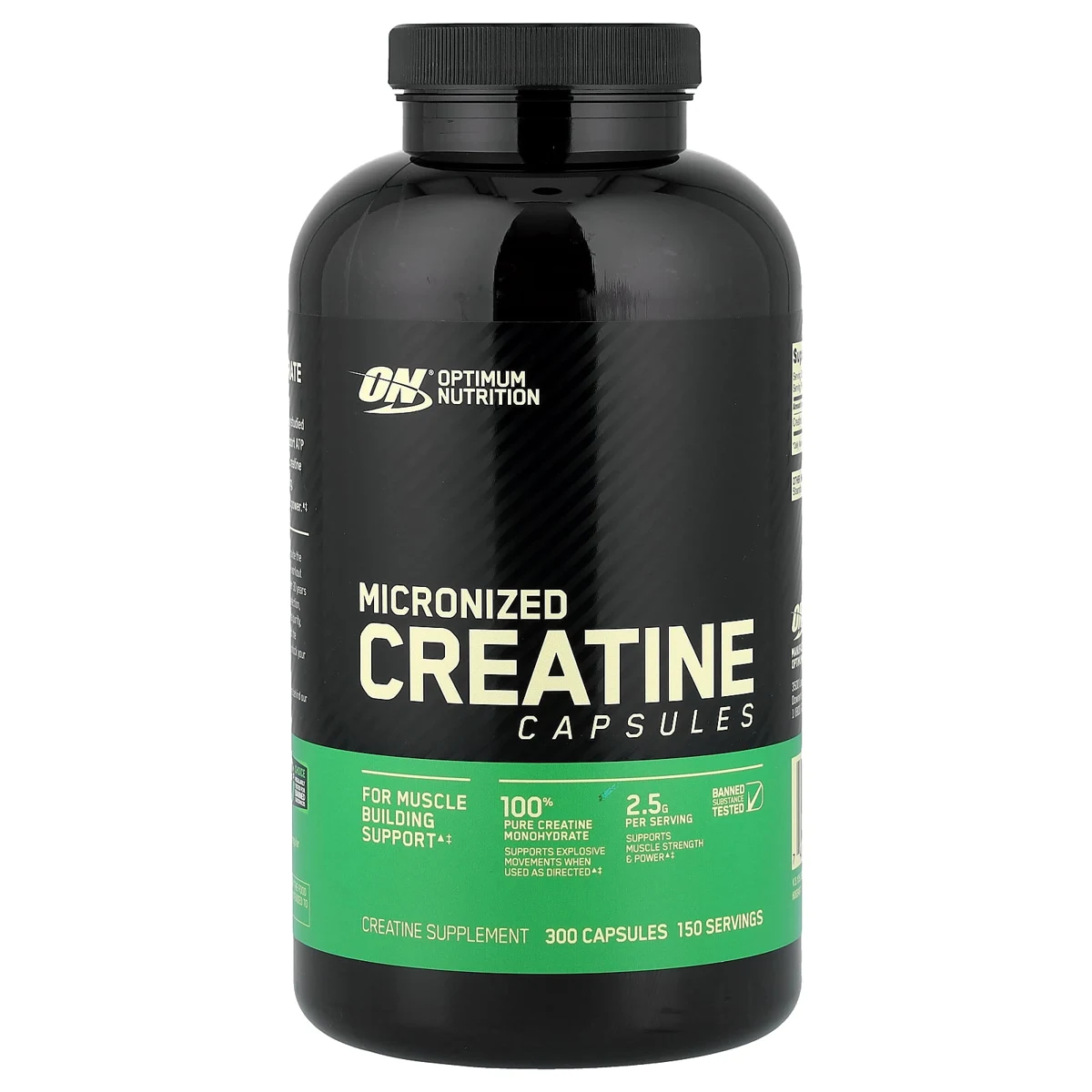 Optimum Nutrition Micronized Creatine Capsules, 1,250 mg
