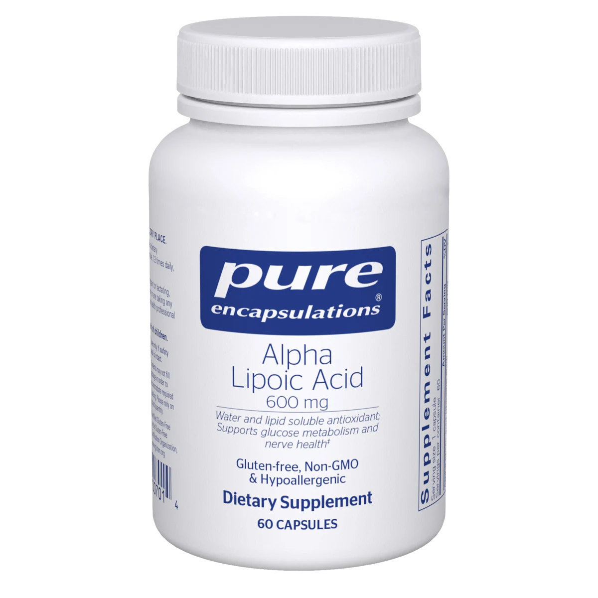 Pure Encapsulations Alpha Lipoic Acid 600 mg
