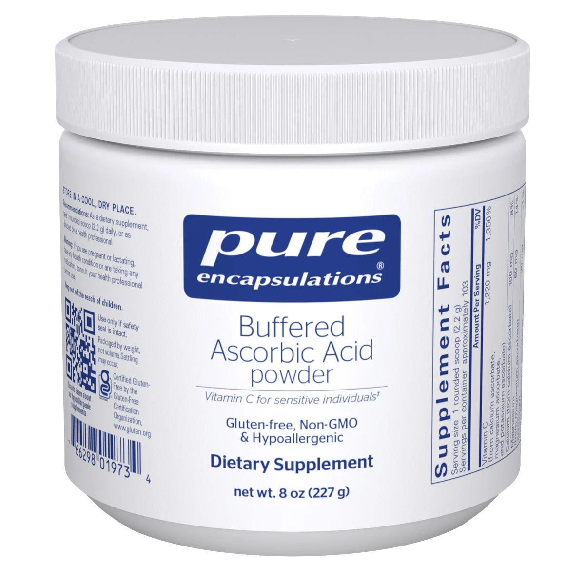 Pure Encapsulations Buffered Ascorbic Acid powder