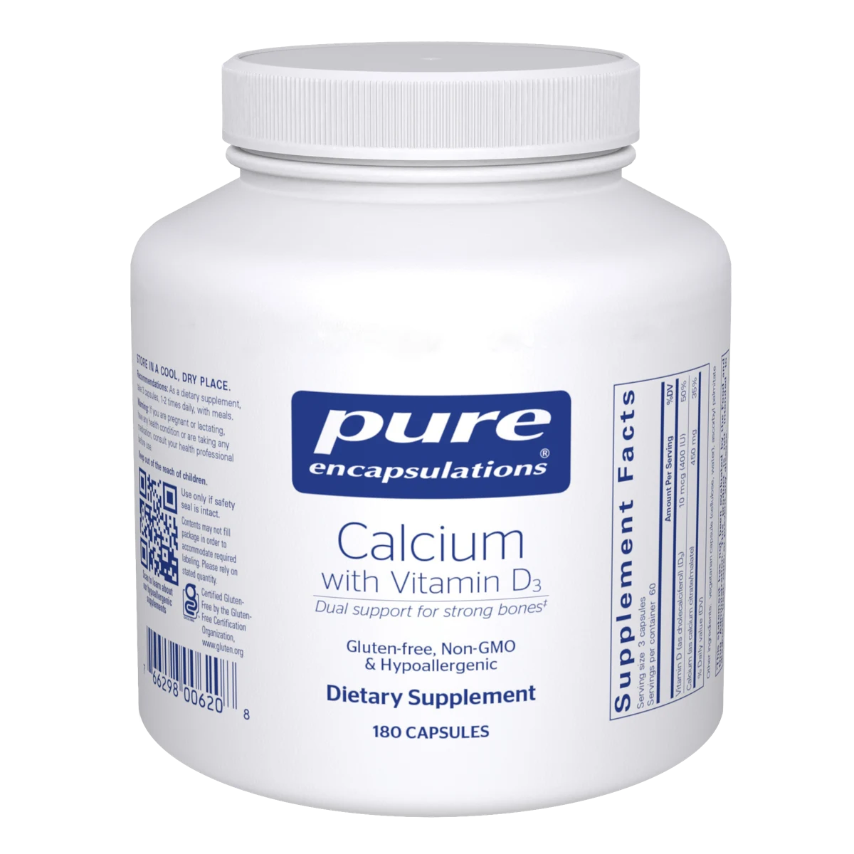 Pure Encapsulations Calcium with Vitamin D3