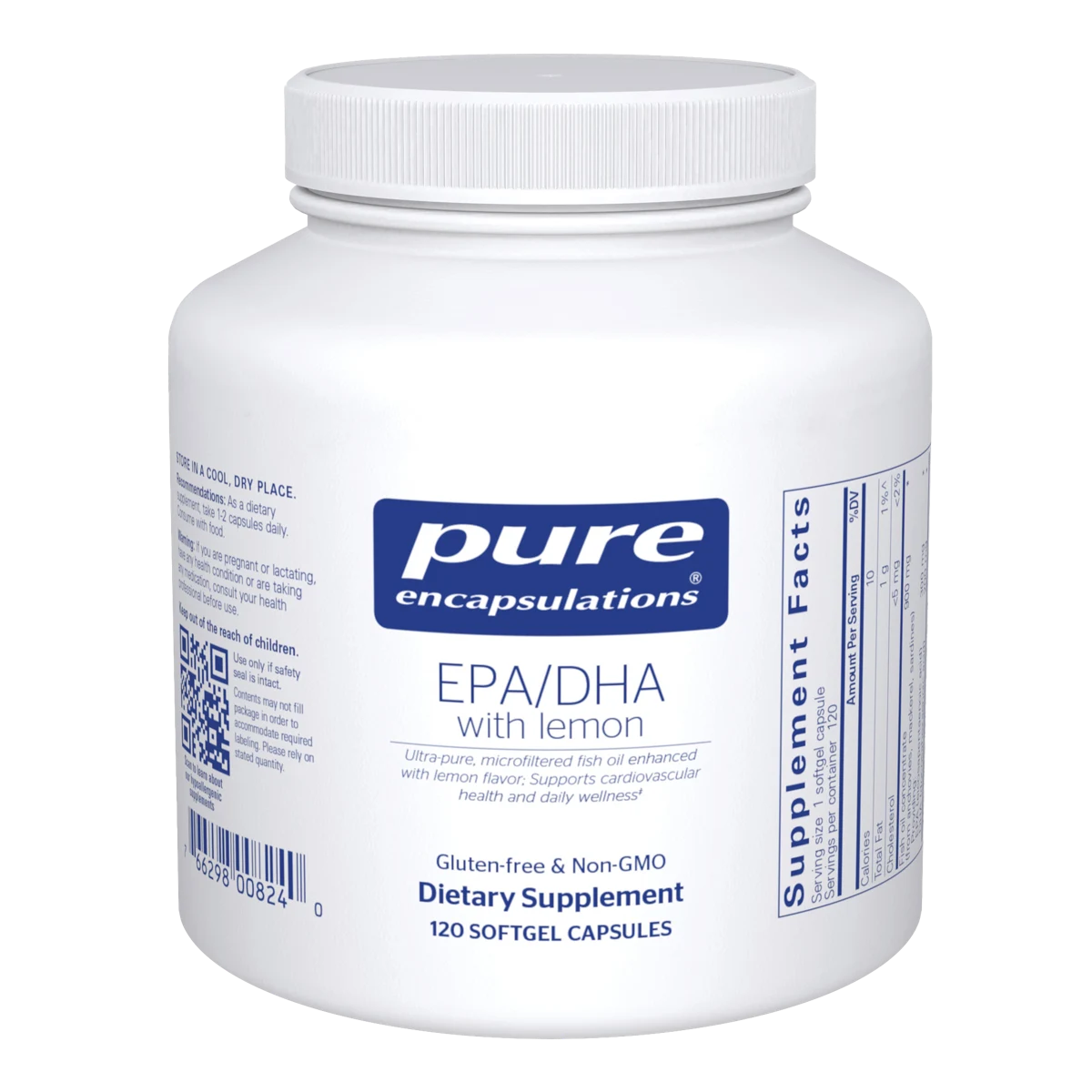 Pure Encapsulations EPA/DHA with lemon