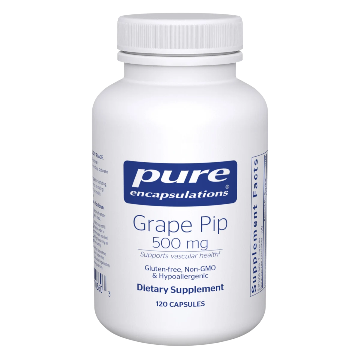 Pure Encapsulations Grape Pip 500 mg