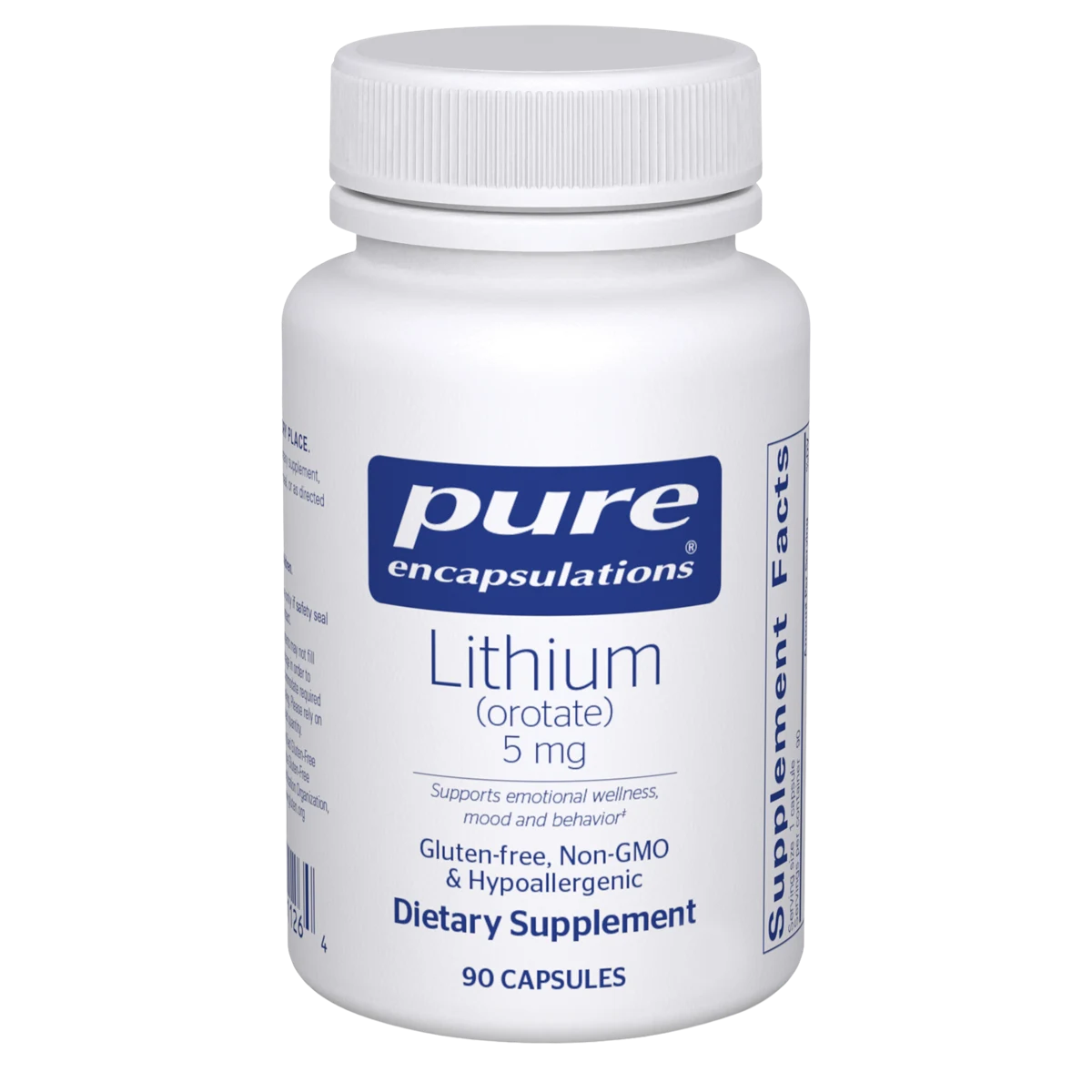 Pure Encapsulations Lithium (orotate) 5 mg