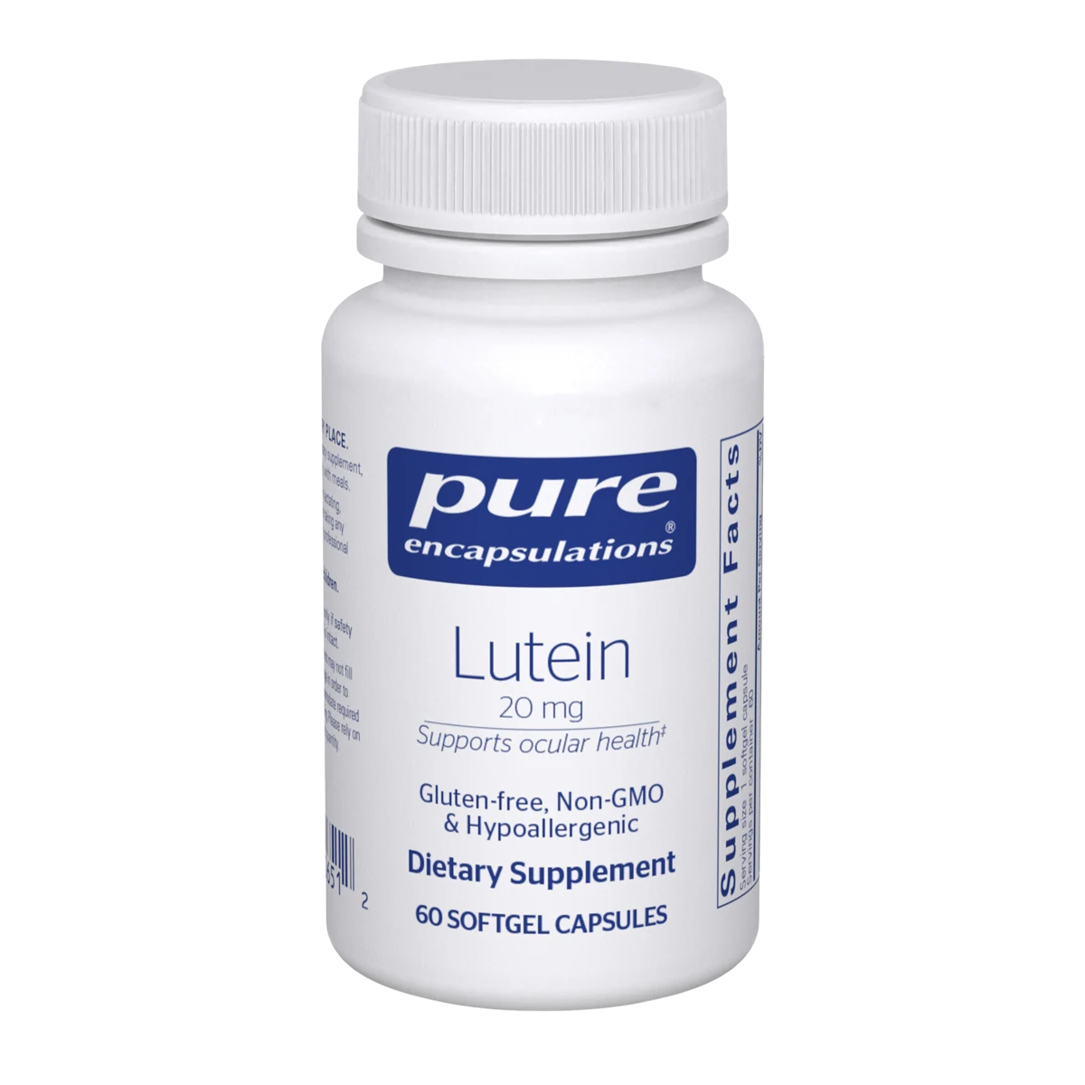 Pure Encapsulations Lutein 20 mg