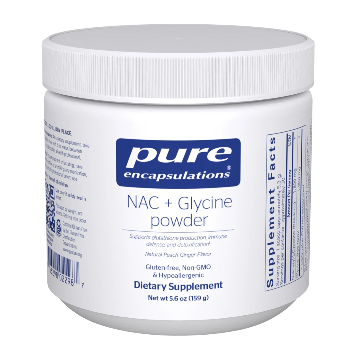 Pure Encapsulations NAC + Glycine powder