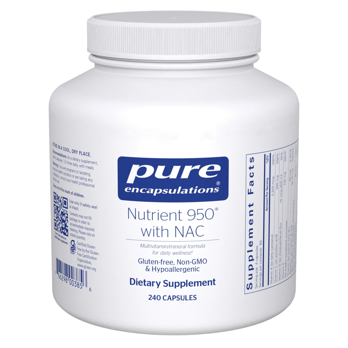 Pure Encapsulations Nutrient 950 with NAC