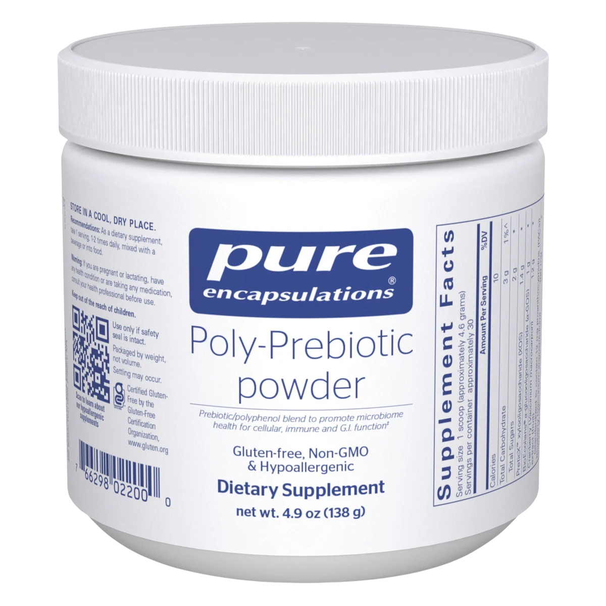 Pure Encapsulations Poly-Prebiotic powder