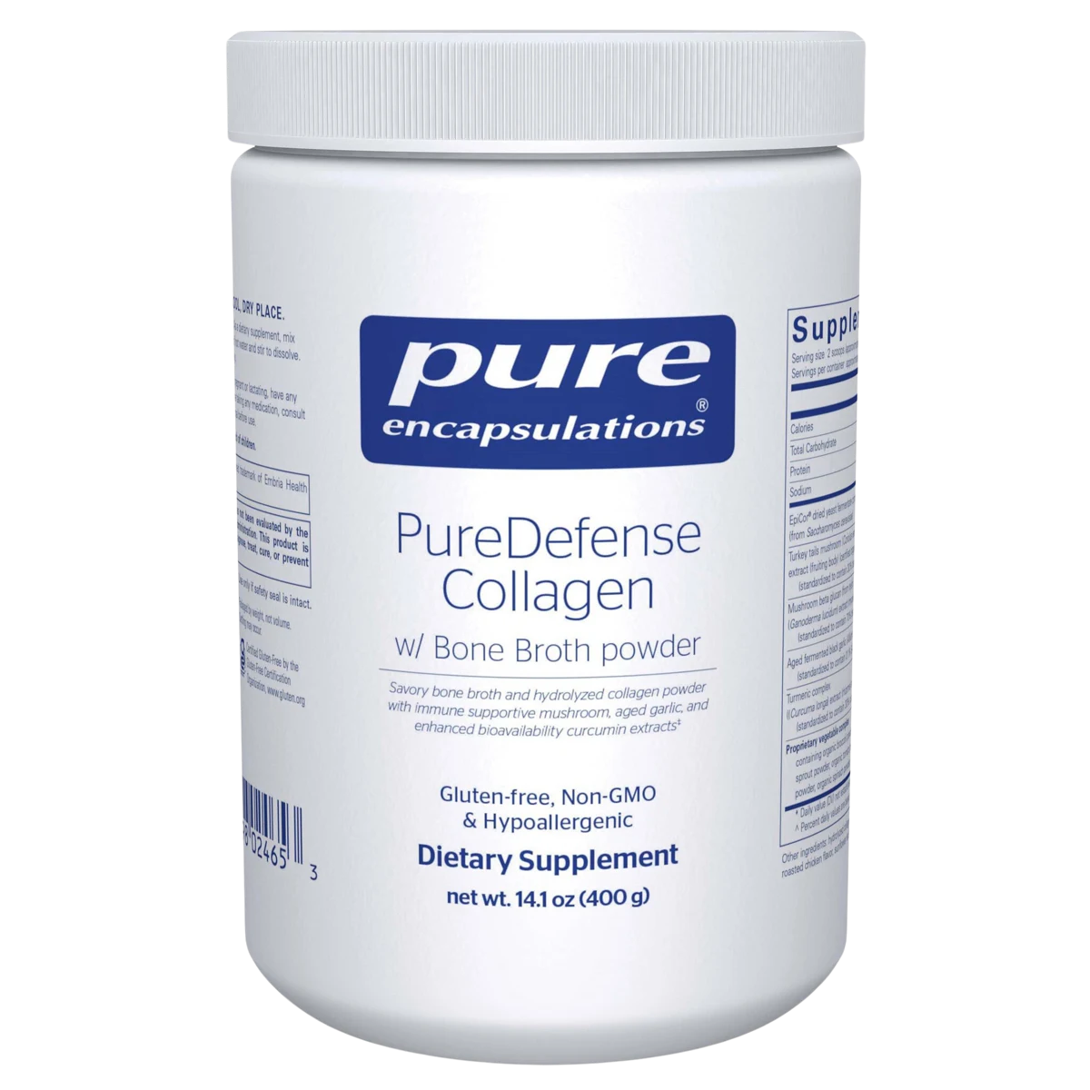 Pure Encapsulations PureDefense Collagen w/ Bone Broth powder