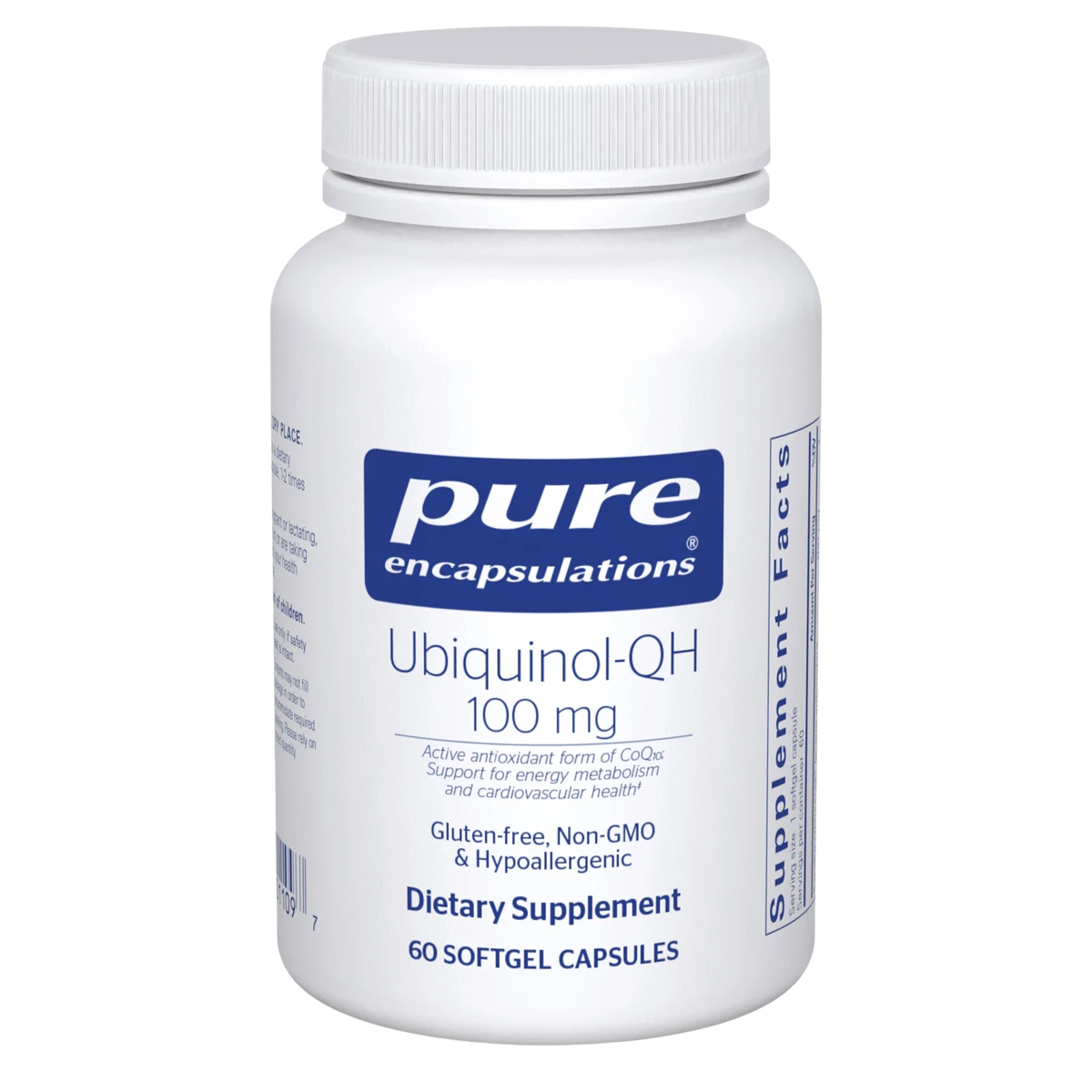 Pure Encapsulations Ubiquinol-QH 100 mg