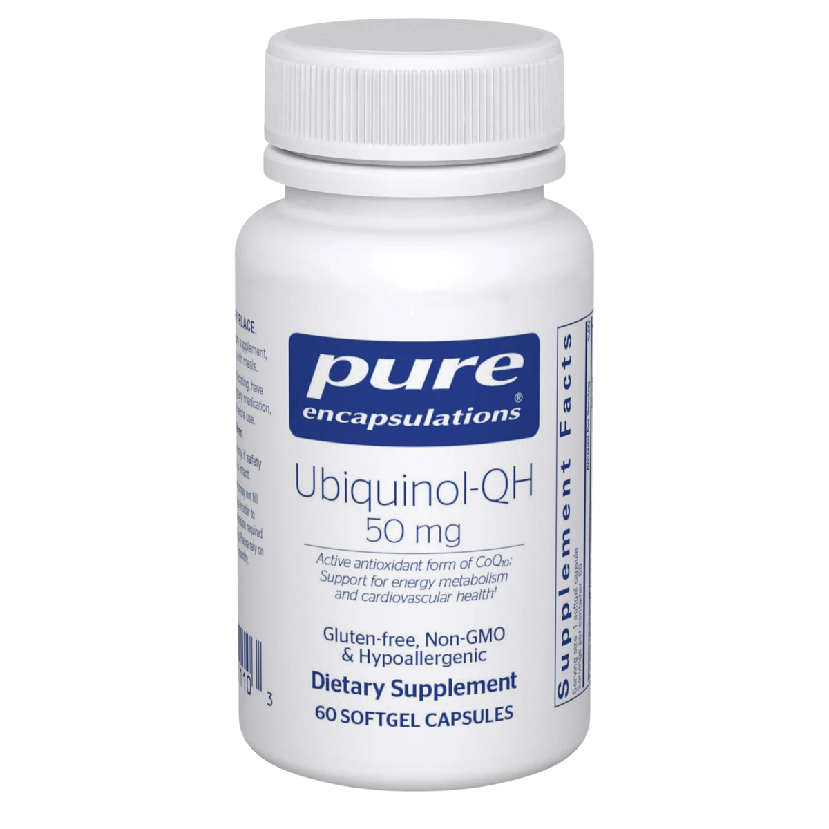 Pure Encapsulations Ubiquinol-QH 50 mg