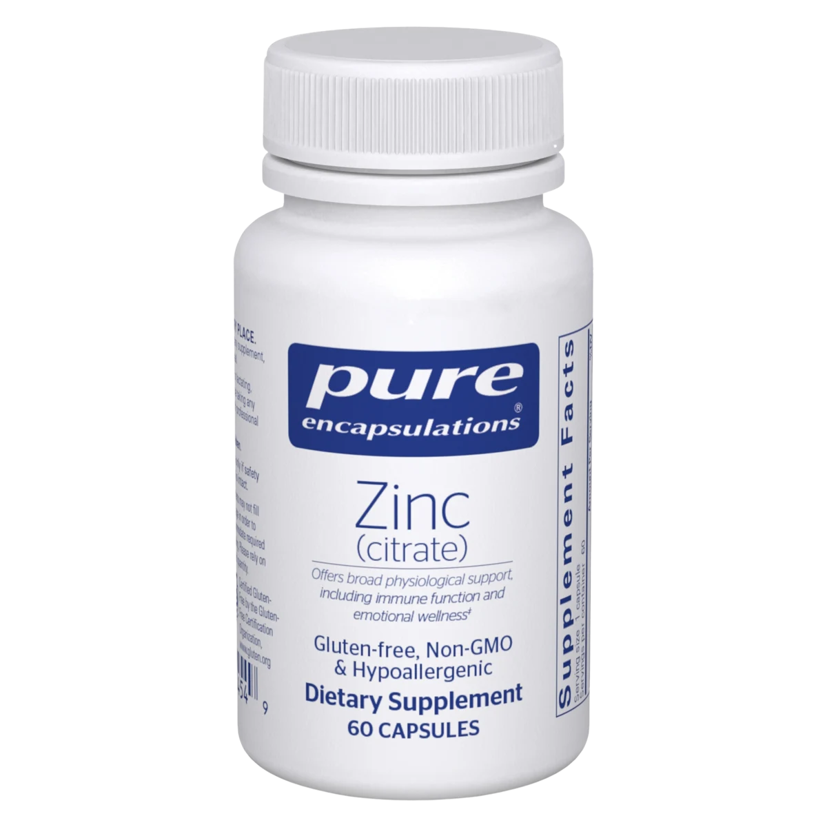 Pure Encapsulations Zinc (citrate)